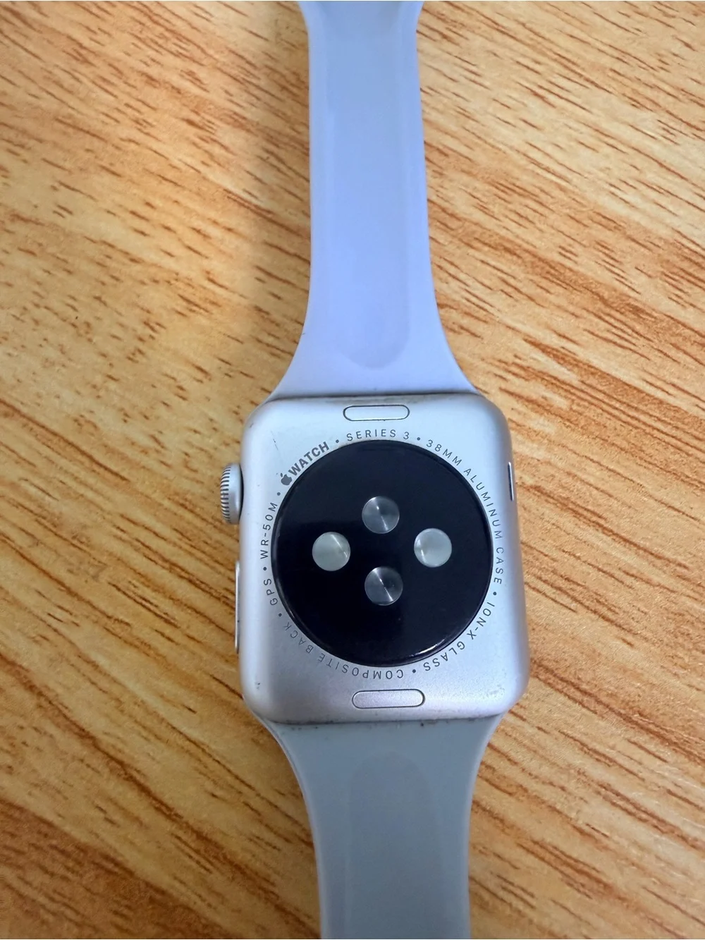 Apple Silver Smartwatch with Light Gray Sport Band - 38MM